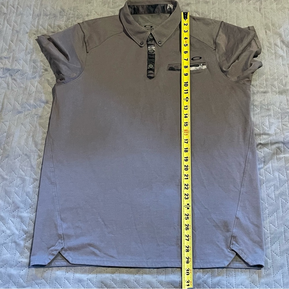 Oakley camo trim polo shirt mens large NWOT gray - Picture 12 of 15